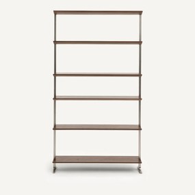 Boekenrek in notenhout L100 cm, Livel