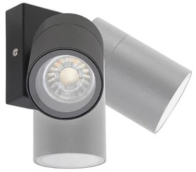Smart buitenwandlamp met dimmer zwart IP44 incl. wifi GU10 - Solo Modern GU10 IP44 Buitenverlichting cilinder / rond