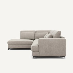 Hoekslaapbank links fluweel chenille, Marsile