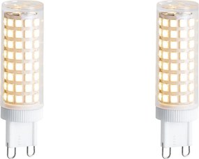 Set van 2 G9 dimbare LED lampen 5.5W 500 lm 2700K