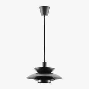 Alicia Ijzeren Plafondlamp Zwart - Sklum