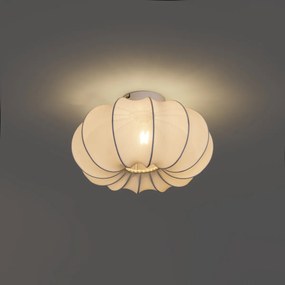 Japandi plafondlamp wit 37cm - Plu Asyesha