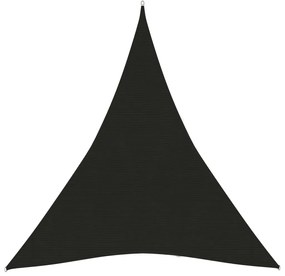 vidaXL Zonnezeil 160 g/m² 5x6x6 m HDPE zwart