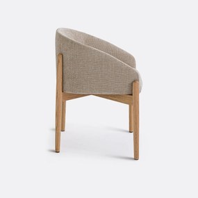 Tafelfauteuil in structuurstof, Beca