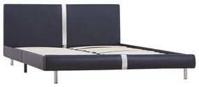 vidaXL Bedframe kunstleer zwart 160x200 cm