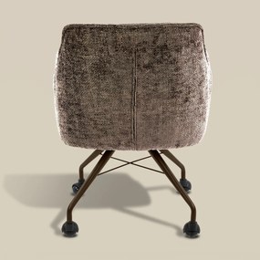 Raster Armstoel Met Wieltjes Taupe