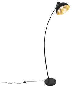 Scandinavische booglamp zwart met goud - Recife Modern E27 Scandinavisch Binnenverlichting Lamp