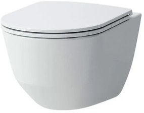 Laufen Pro Pack wandcloset 53x36x34,5cm spoelrandloos slimseat zitting softclose keramiek glans wit h8669570000001