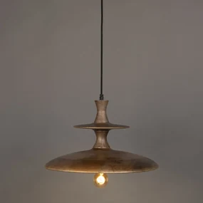 Dutchbone Cath L Walnut Houten Hanglamp Walnoot L