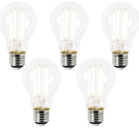 Set van 5 E27 LED lamp A60 helder 2,2W 470 lm 2700K