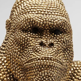 Kare Design Gorilla Gold Deco Gorilla Beeld 80 Cm