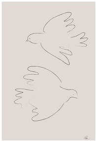 Ilustratie Two Doves, Studio Collection, (26.7 x 40 cm)