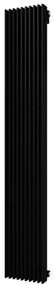 Plieger Antika Retto designradiator verticaal middenaansluiting 1800x295mm 1111W antraciet metallic