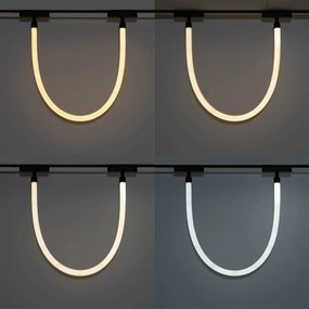 Moderne hanglamp wit voor railsysteem 1-fase 8W 3000K - Magnetic Tautau
