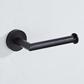 Saniclear Nero toiletrolhouder mat zwart