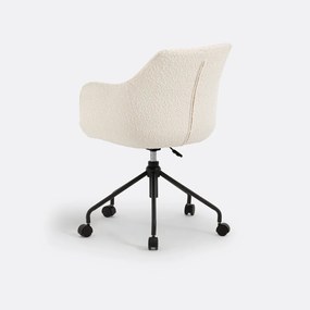 Bureaufauteuil in bouclette stof, Matie