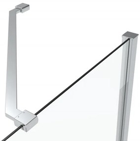 van Rijn ST02 hoekcabine 78x78cm met draaideuren chroom