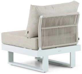 Hoek loungeset 6 personen Aluminium Wit  Lifestyle Garden Furniture Lorenzo
