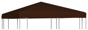 vidaXL Prieeldak 310 g/m² 3x3 m bruin
