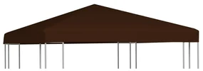 vidaXL Prieeldak 310 g/m² 3x3 m bruin