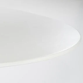 Eleonora Elin Ovale Eettafel Wit 200 Cm Magnesium Oxide - 200 X 110cm.