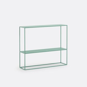 Console in metaal met dubbel plateau, Hiba