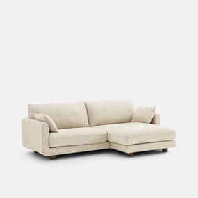 Omkeerbare hoekbank, gemêleerd polyester, EMILIO