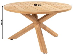 4 Seasons Jura/Prado ronde tuinset - Ø130 cm. - stapelbaar