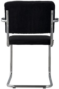 Zuiver Armstoel  Ridge Rib - Zwart