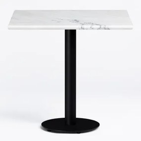 Vierkante Bar Tafel Van Rocher Marmer Wit Marmer & ~60 Cm - Sklum