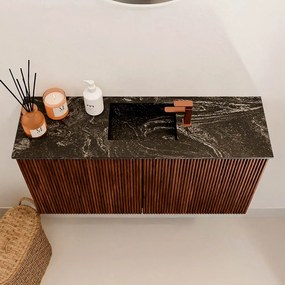 Mondiaz Joya DLux 80cm toiletmeubel ruby met wastafel faye midden 1 kraangat lava