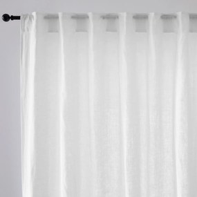 Onega breed gewassen linnen gordijn met verborgen flap