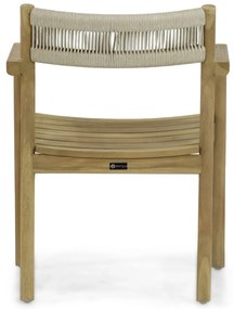 Tuinstoel Teak Old teak greywash Santika Suka