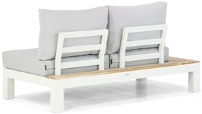 Loungeset 5 personen Aluminium/Teak Wit Lifestyle Garden Furniture Ravalla/Seaside