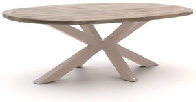 + 10% kassakorting | Tuin eettafel ROUGH | Ovaal | Tuintafel Teakhout | 240x120cm | 6 personen | Kees Smit Tuinmeubelen