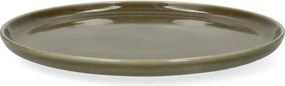 Dinerbord, reactieve glazuur, steengoed, olijfgroen, Ø27 cm