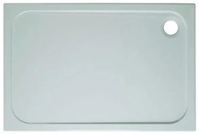 Crosswater Shower Tray douchebak 160x90x4.5cm exclusief afvoer 90mm met antikalkbehandeling stone resin wit SR0R91600