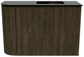 Mondiaz Joya 60cm toiletmeubel ronding links shadow met wastafel faye rechts zonder kraangat urban
