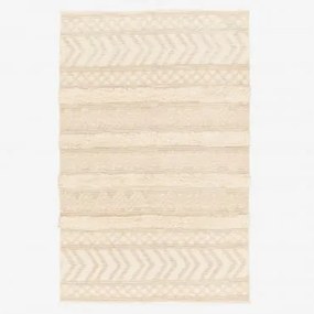 Vloerkleed van wol en katoen (255x164 cm) Lissi Style Beige – - Sklum