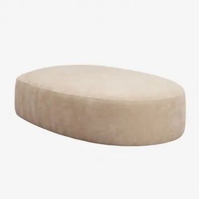 Chaise Longue Zitting Voor Modulaire Bank Giorgia Bekleed Chenille Licht Zandbruin - Sklum