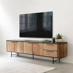 DTP Home Soho Tv-meubel Mortex En Teak 230 Cm - 230x40x60cm.