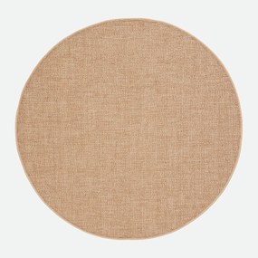 Rond vloerkleed met jute-effect voor binnen en buiten, ESSENY