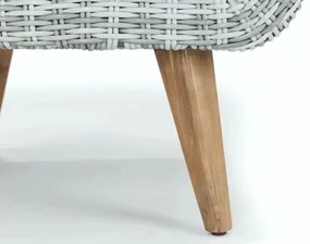 Garden Interiors Hoek Loungeset  - MIRA - Wicker - Lichtgrijs - The Outsider