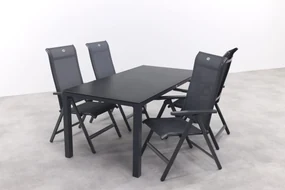 Hartman Milaan/Chaneo verstelbare tuinset - 180x90 cm. - 5-delig