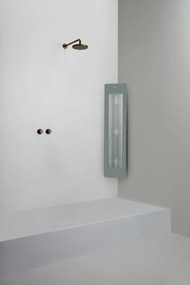 Sunshower Round One Medium Organic Grey infraroodlamp 33x140x10cm hoekopbouw