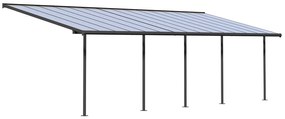 Sierra Palram aluminium terrasoverkapping - Canopia 3 x 9,15 m grijs