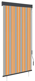 vidaXL Rolgordijn voor buiten 100x250 cm geel en blauw