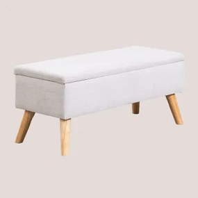 Adirane Gestoffeerde Kofferbakbank ↔︎ 100 Cm & Stof Crème Beige - Sklum
