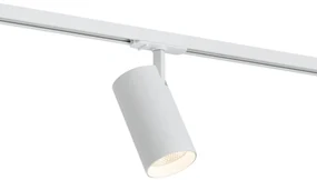 Moderne Spot / Opbouwspot / Plafondspot wit voor railsysteem 1-fase incl. LED - Iconic Mark Modern rond Binnenverlichting Lamp