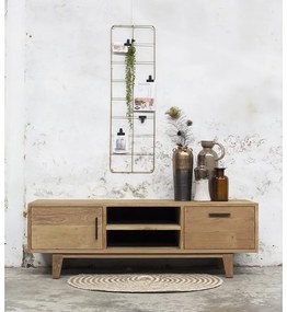 Tv meubel Rafael 140 cm - Hout - Teak - Giga Meubel - Industrieel & robuust
